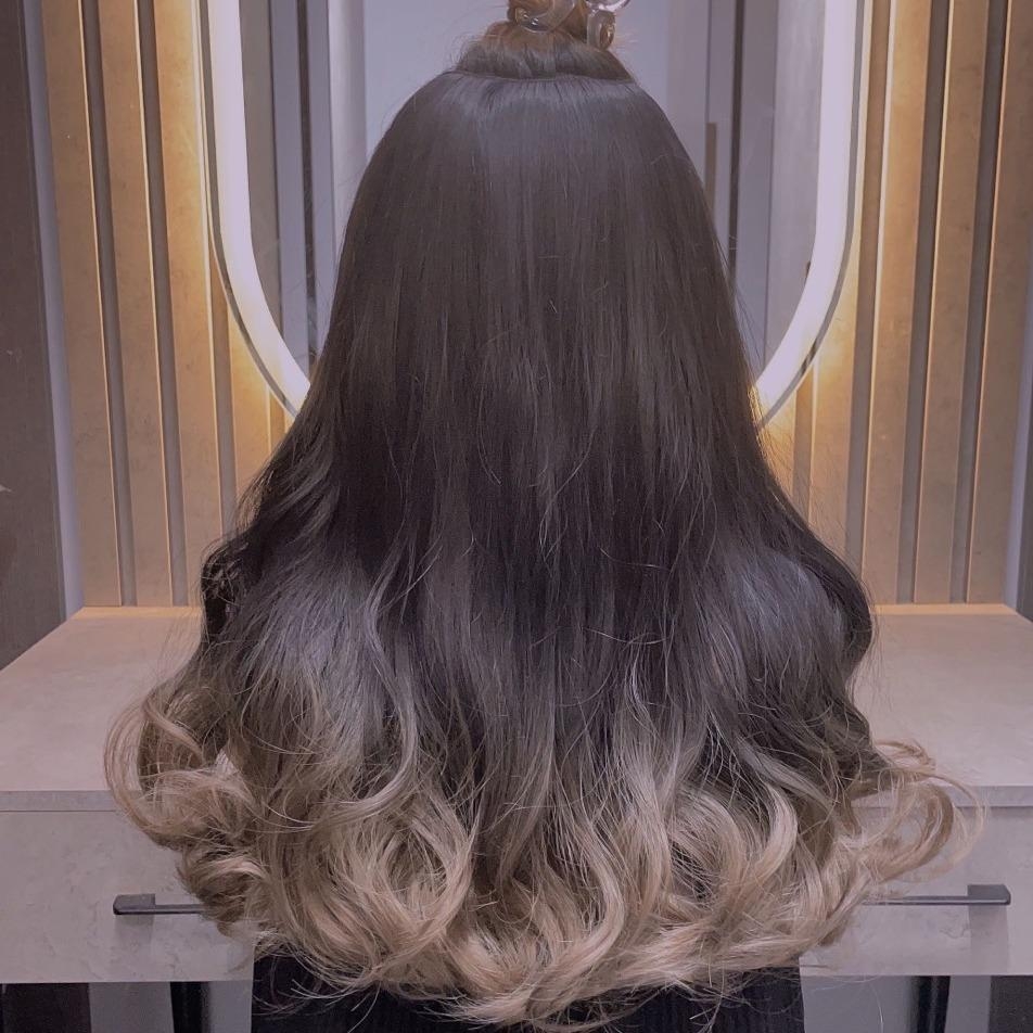 Tóc giả Kẹp U Xoăn Phồng Nhuộm Ku13