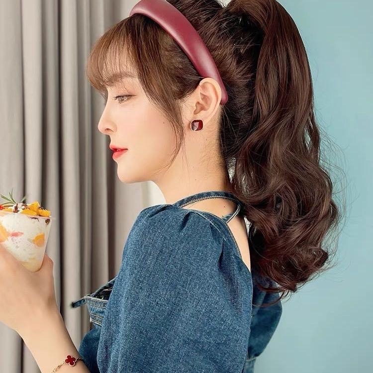 Ngoạm Tóc giả Tóc xoăn phồng MN44 Phụ nữ Tiện ích mở rộng