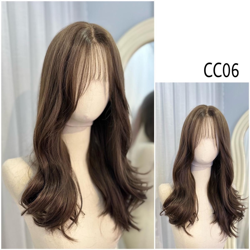 Siêu Da Đầu Tóc Giả Lưới T CC06 Mái Thưa (dưỡng + lược + lưới + miếng dán)