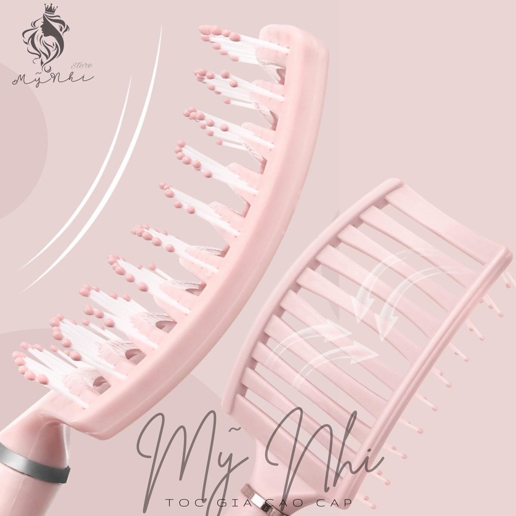 Lược Bán Nguyệt Gỡ Rối Chải Phồng Dành Cho Tóc (giao màu ngẫu nhiên)