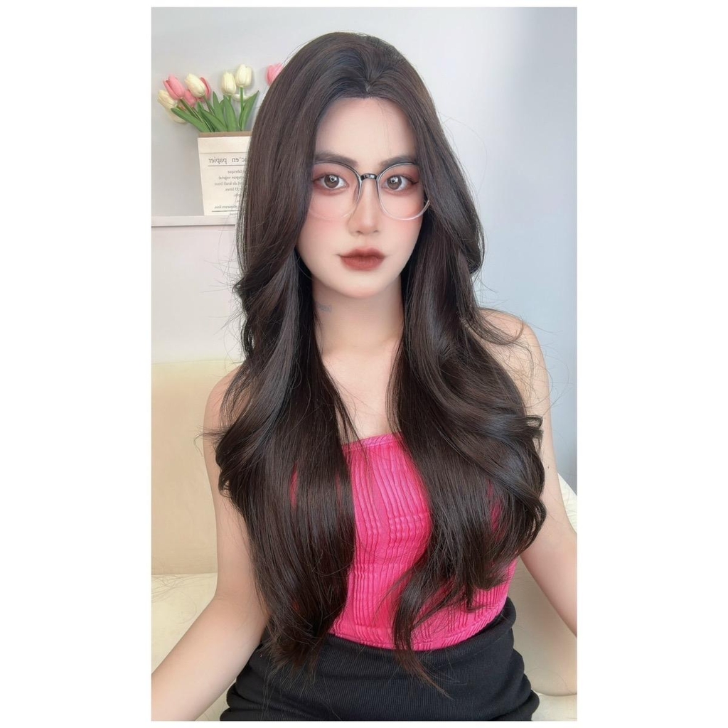 Tóc Giả Nguyên Đầu Dệt Máy NY01 Hai Mái Bay Xoăn Layer