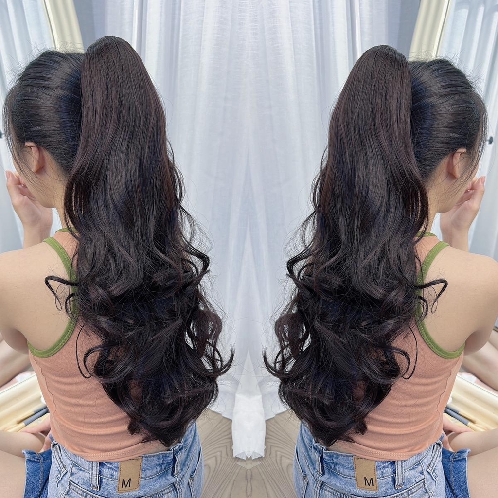 Ngoạm Xoăn Dài N49 Tóc Giả