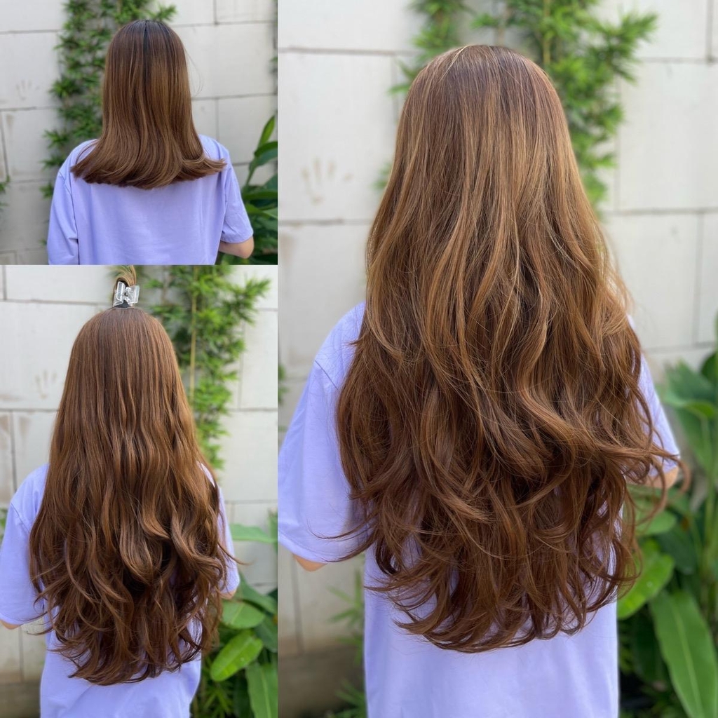 Kẹp U Xoăn Lơi 60cmku02 Tóc giả Phụ nữ Dệt Tiện ích mở rộng