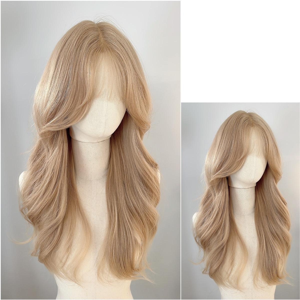 Siêu Da Đầu Tóc Giả CC02 (nhiều màu) Xoăn Sóng Lơi