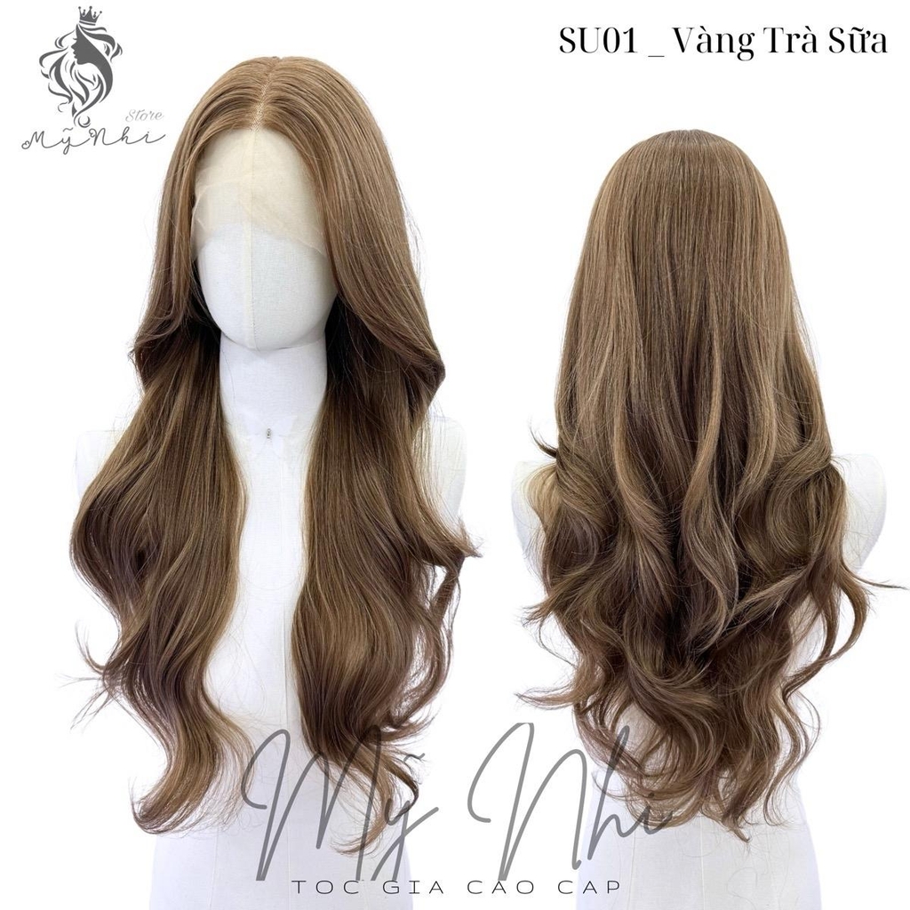 Siêu Da Lưới U Tóc Giả SU01 Xoăn Layer 65cm Mái Bay