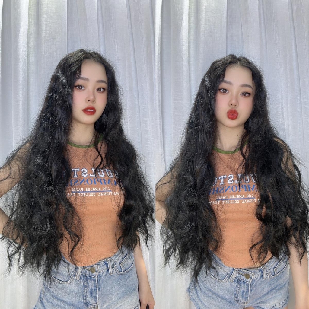 Tóc kẹp U Ku07kg Xù Sóng Nước