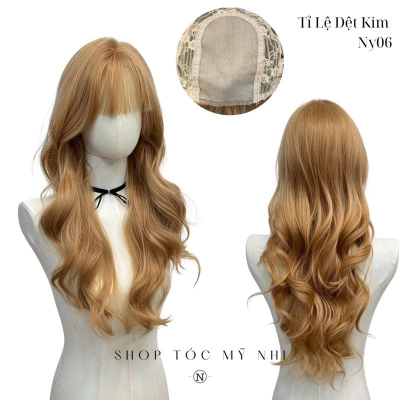 Tóc Giả Mỹ Nhi Da Đầu Tỉ Lệ Dệt Kim NY06 dài 60cm