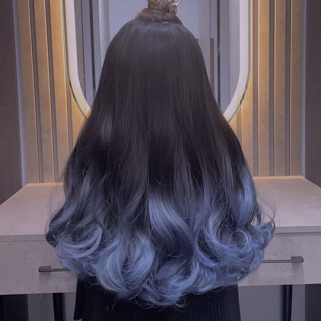 Tóc giả Kẹp U Xoăn Phồng Nhuộm Ku13