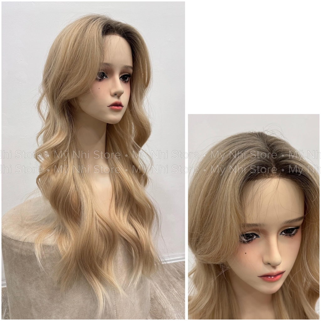 Tóc Giả Nguyên Đầu Dệt Máy NY01 Hai Mái Bay Xoăn Layer