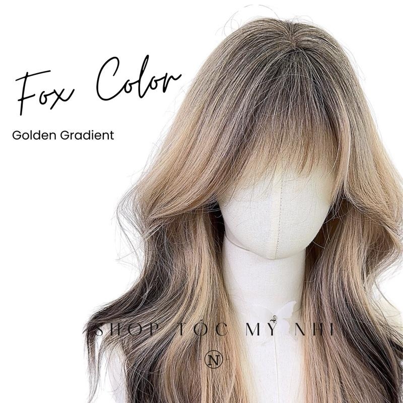 Màu Vàng Nhuộm Ombre x-dk-1016 Da Đầu Dệt Kim VAT 8%