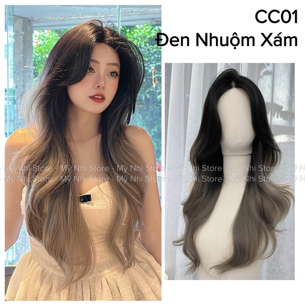 Siêu Da Đầu Tóc Giả CC01 Lưới T Xoăn Layer Mái Bay (dưỡng + lưới + lược + miếng Dán)