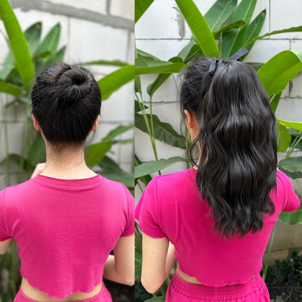 Buộc Tóc giả Xù Sóng b43 Phụ nữ xù Gợn sóng