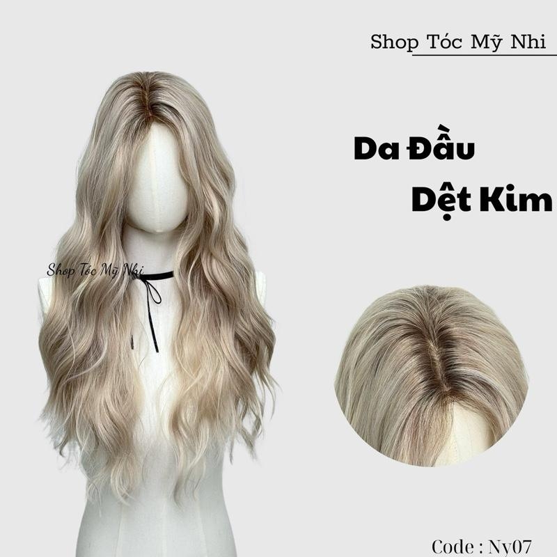 Tóc Giả Mỹ Nhi Tỉ Lệ Dệt Kim NY07 dài 60cm Xù Hippie