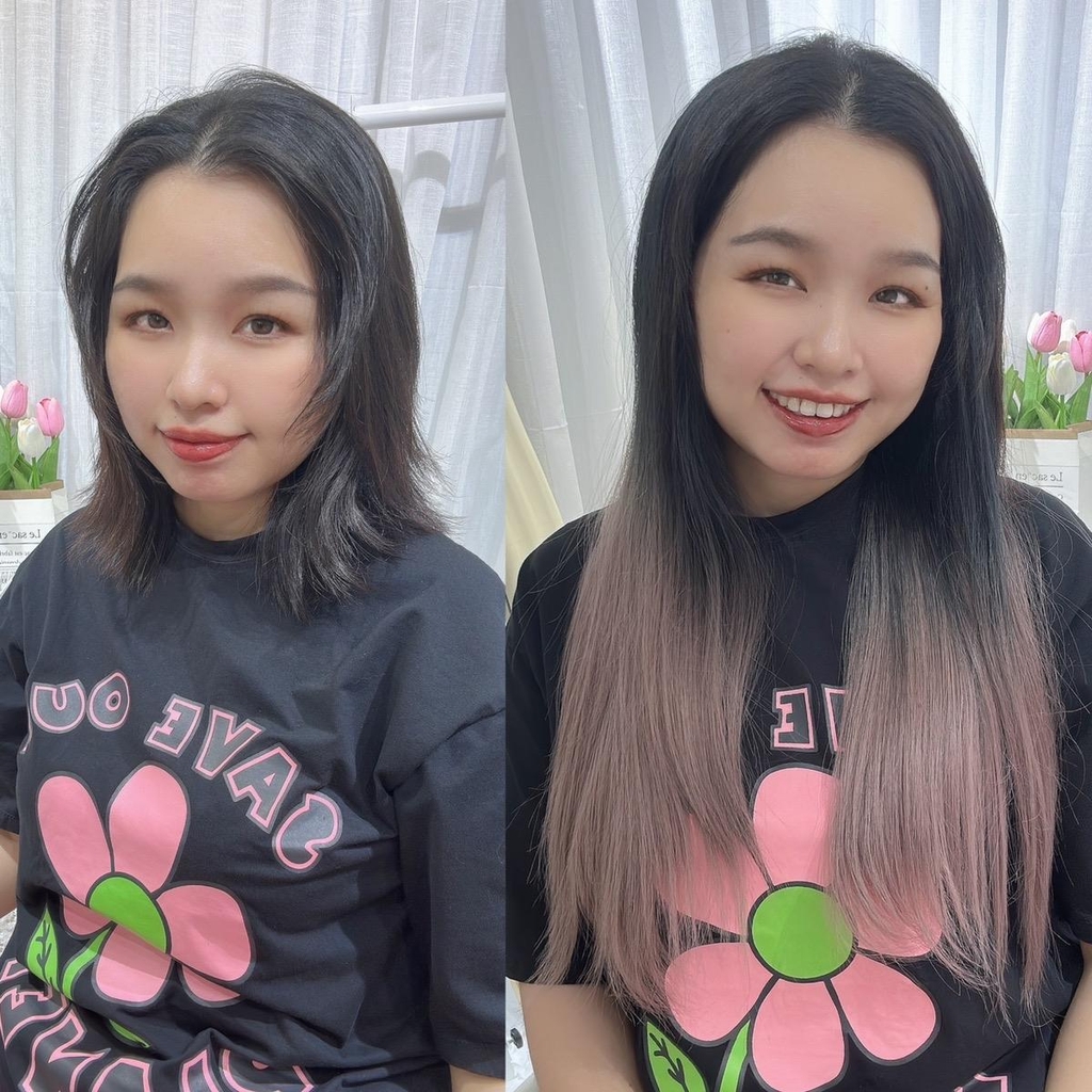 Kẹp Chữ U thẳng 60cm Phụ nữ Thẳng Tóc giả Dệt Tiện ích mở rộng