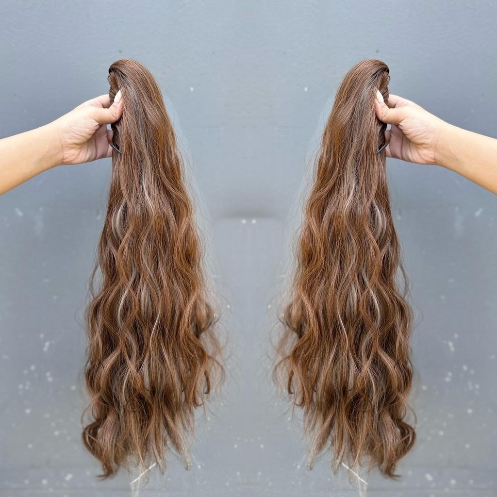 Ngoạm Xù Sóng Tóc giả MN42 Light dài 60cm