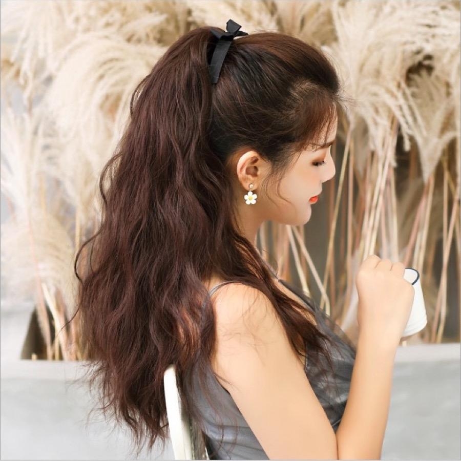 Buộc Tóc giả Xù Sóng b43 Phụ nữ xù Gợn sóng