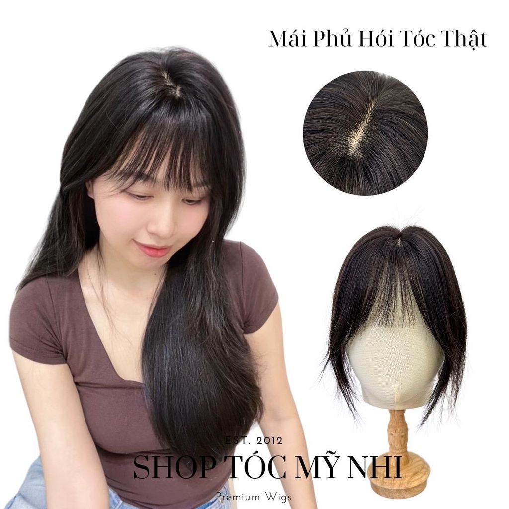 Mái Phủ Hói TT01 Tóc Thật