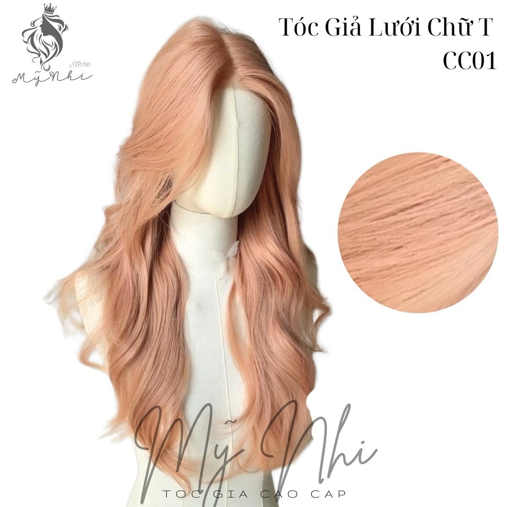 Siêu Da Đầu Tóc Giả CC01 Lưới T Xoăn Layer Mái Bay (dưỡng + lưới + lược + miếng Dán)