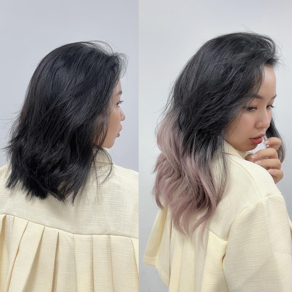 Tóc giả Kẹp U xù Gợn sóng ku17 Nhuộm