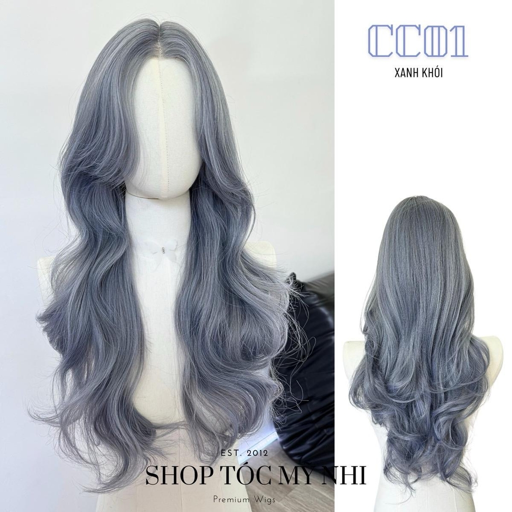 Siêu Da Đầu Tóc Giả CC01 Lưới T Xoăn Layer Mái Bay (dưỡng + lưới + lược + miếng Dán)