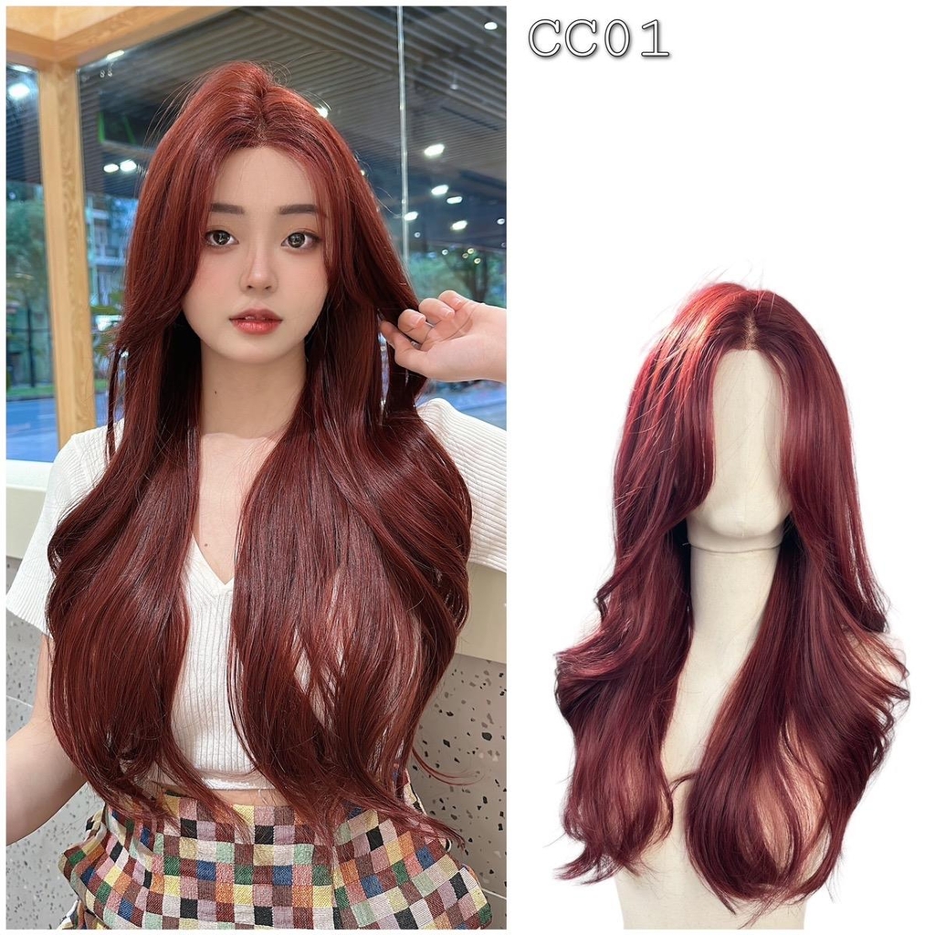 Siêu Da Đầu Tóc Giả CC01 Lưới T Xoăn Layer Mái Bay (dưỡng + lưới + lược + miếng Dán)