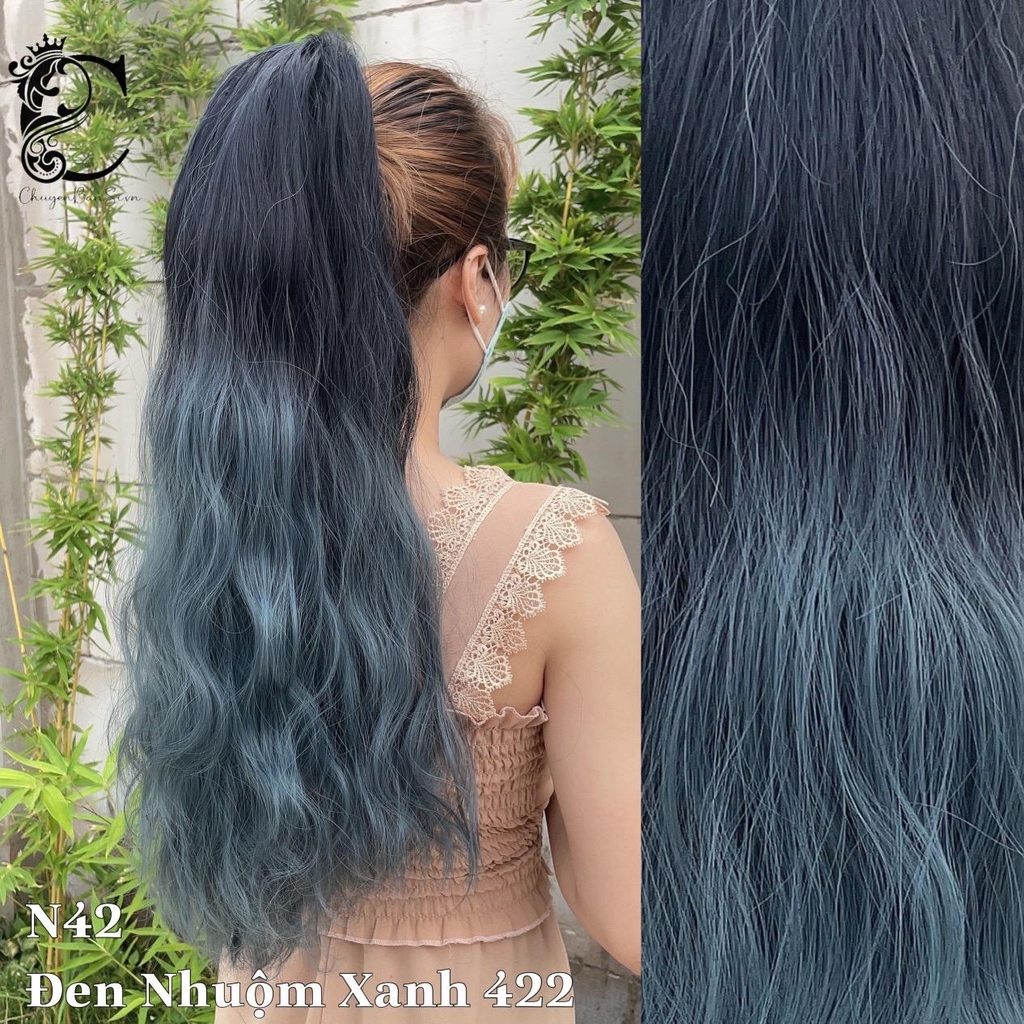 Tóc giả Ngoạm Xù sóng MCN42 Nhuộm Loang Maù (kèm dưỡng + lược)