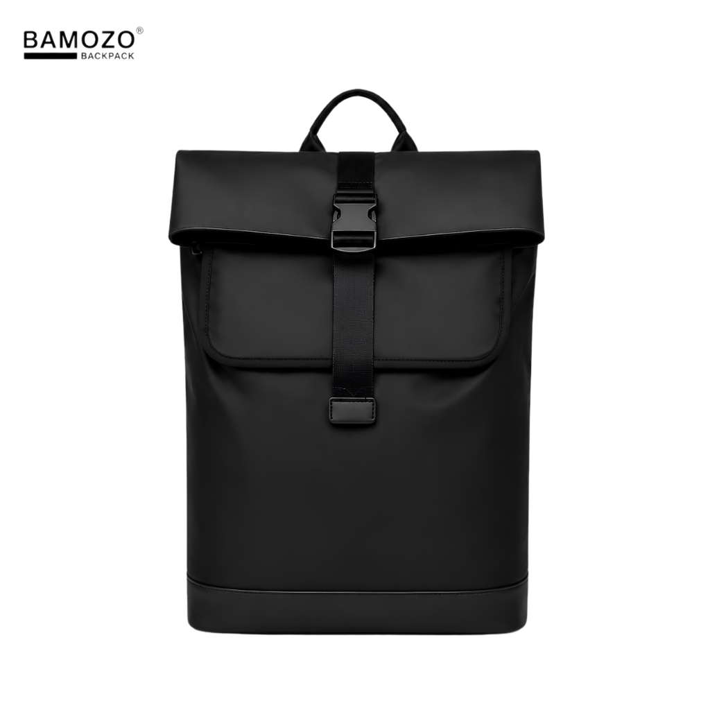 Balo Laptop Nam 16 Inch BAMOZO ROAM Da PU Chống Nước_ĐEN