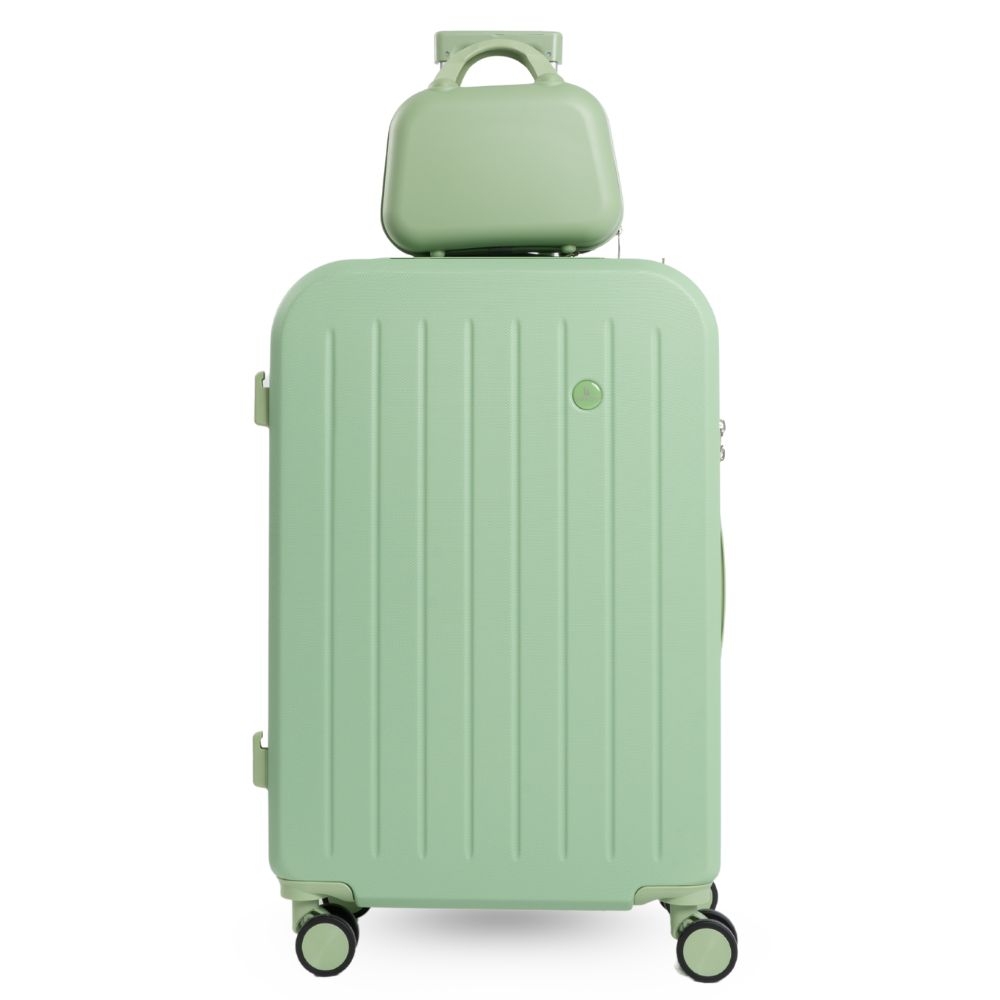 Combo vali khóa kéo Bamozo 8812 size 14/24 inch màu xanh mint