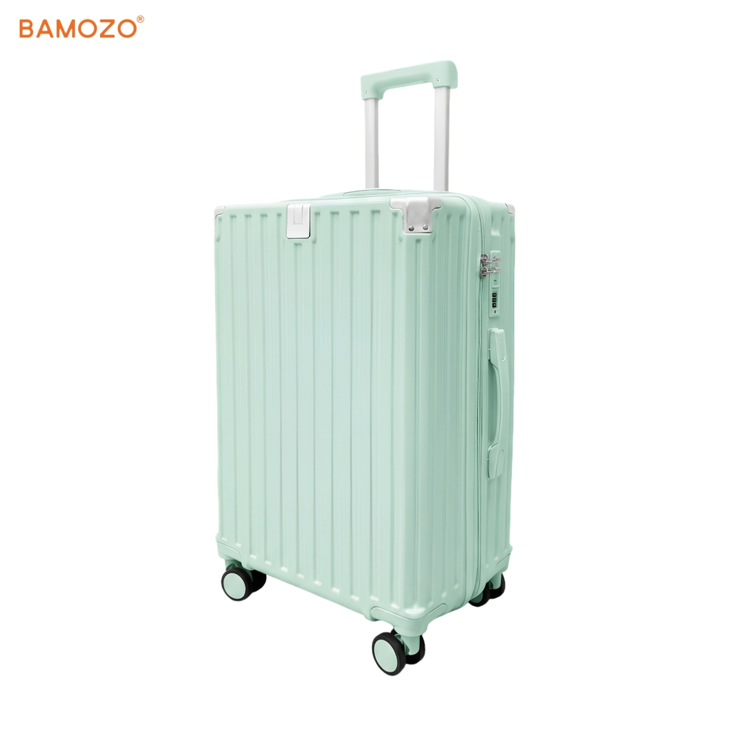 Vali 9066 Lite Bamozo_Khóa Kéo_Nhựa PC_XANH MINT