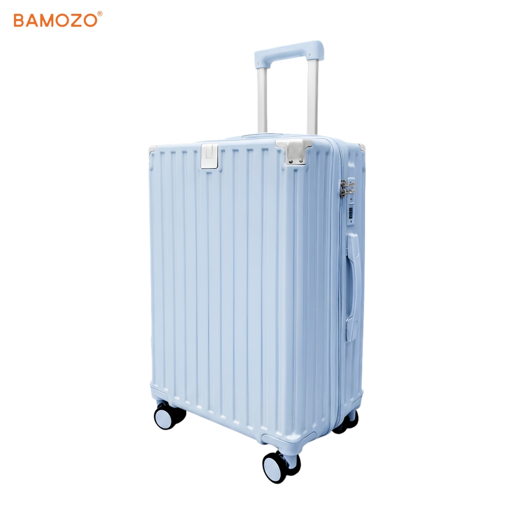 Vali 9066 Lite Bamozo_Khóa Kéo_Nhựa PC__XANH DƯƠNG