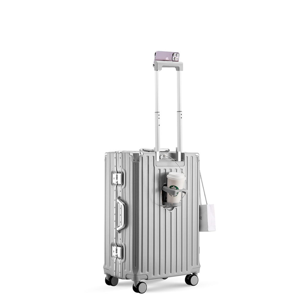 Vali khung nhôm Bamozo 9066C size 20 inch màu bạc