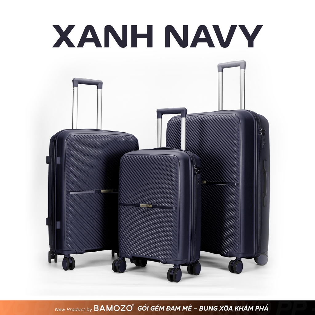 Vali Ravo nhựa PP siêu bền màu Xanh Navy