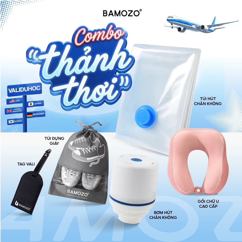 Combo Thảnh Thơi Bamozo – Gọn Hành Lý, Thoải Mái Suốt Chuyến Đi