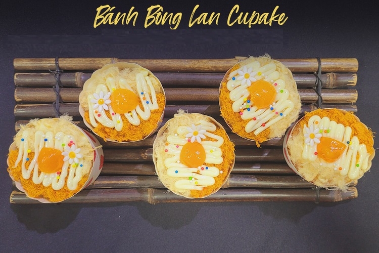 Workshop Học Làm Bánh Bông Lan Trứng Muối Chà Bông Phương Pháp Tách Tròng (Bánh Size Cupcake, Trang Trí Sinh Nhật) PVN360