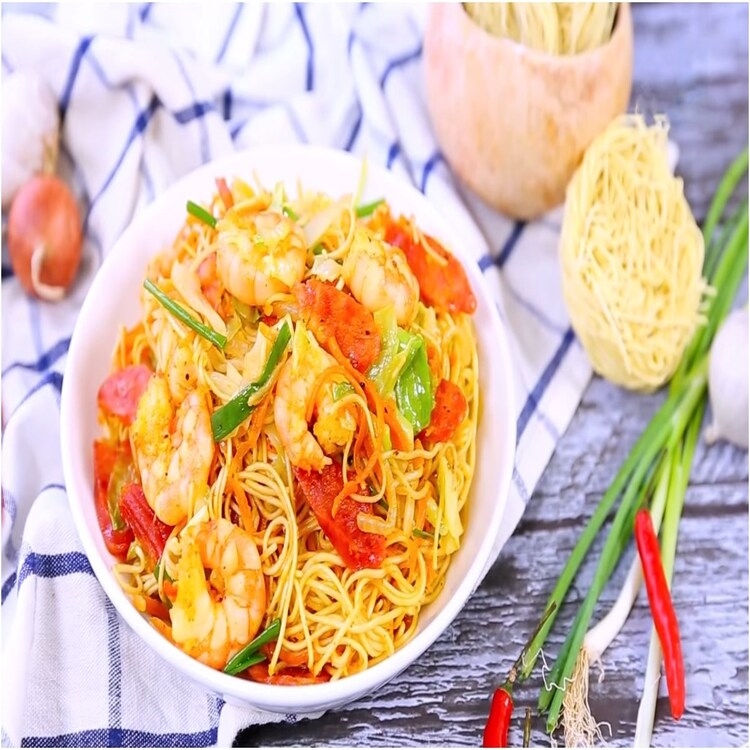 Workshop Học Làm Bánh Canh Nấm Mối Chả Tôm - Mì Xào Singapore PVN1093
