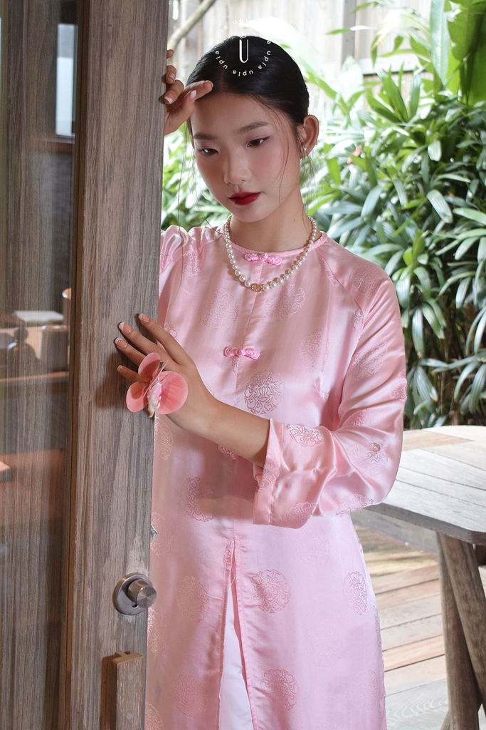 ÁO DÀI TƠ HỒNG