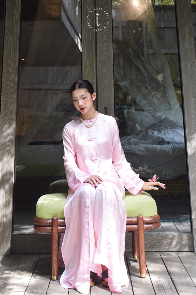 ÁO DÀI TƠ HỒNG