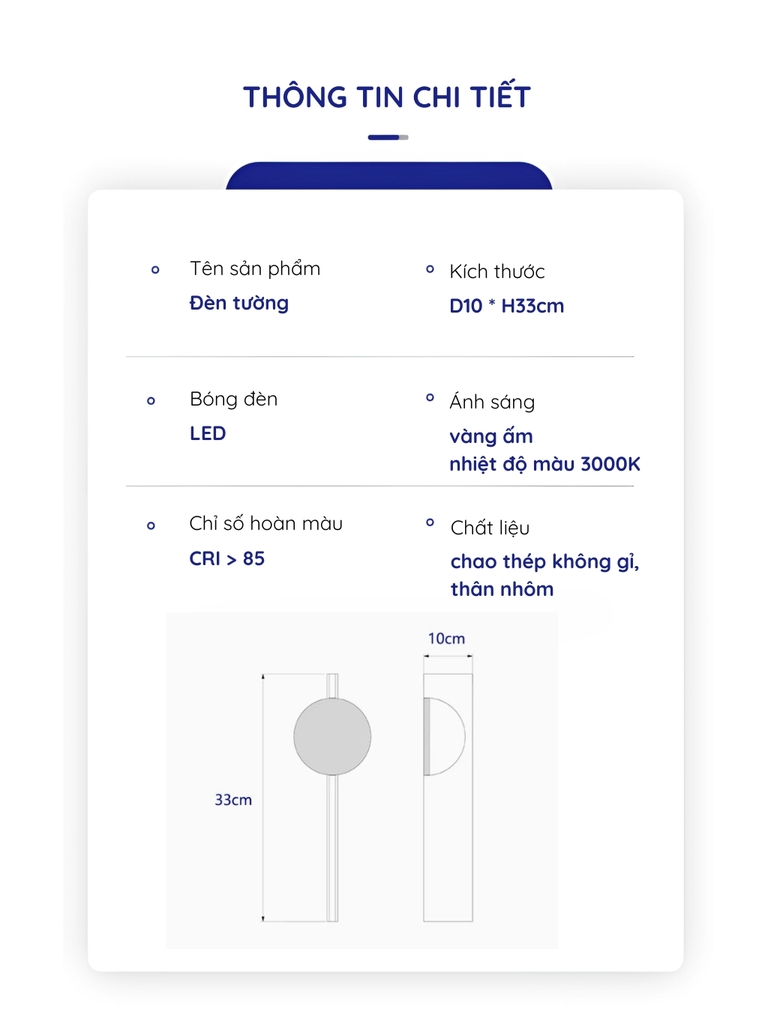 Đèn tường gợn sóng nước