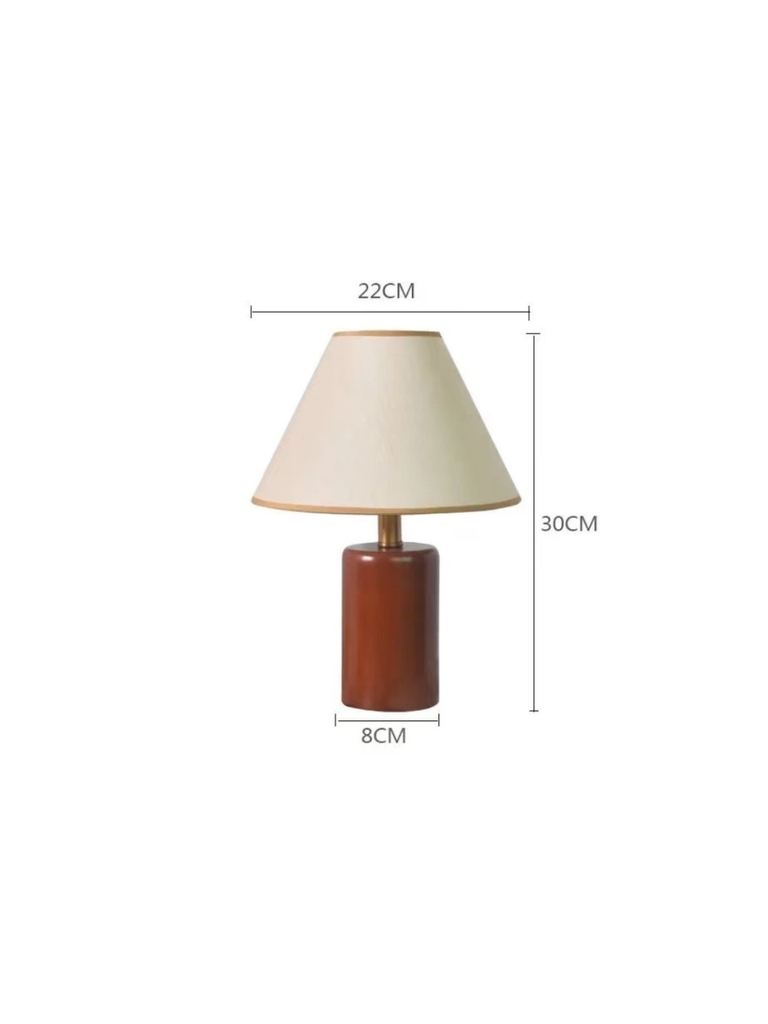 Đèn nấm thân gỗ vintage