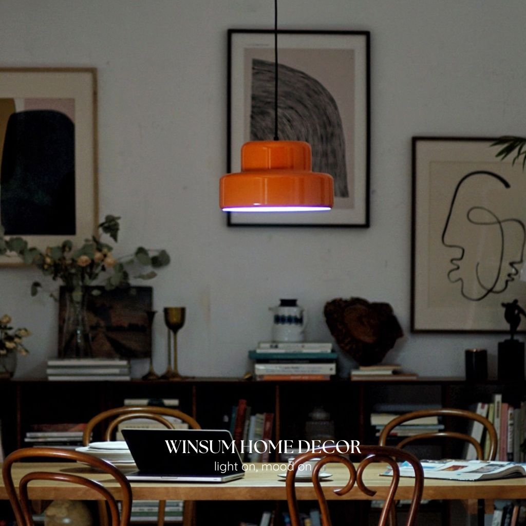 Đèn treo thả bàn ăn ORANGE LAMP trang trí nhà phong cách Bắc Âu - DPB09
