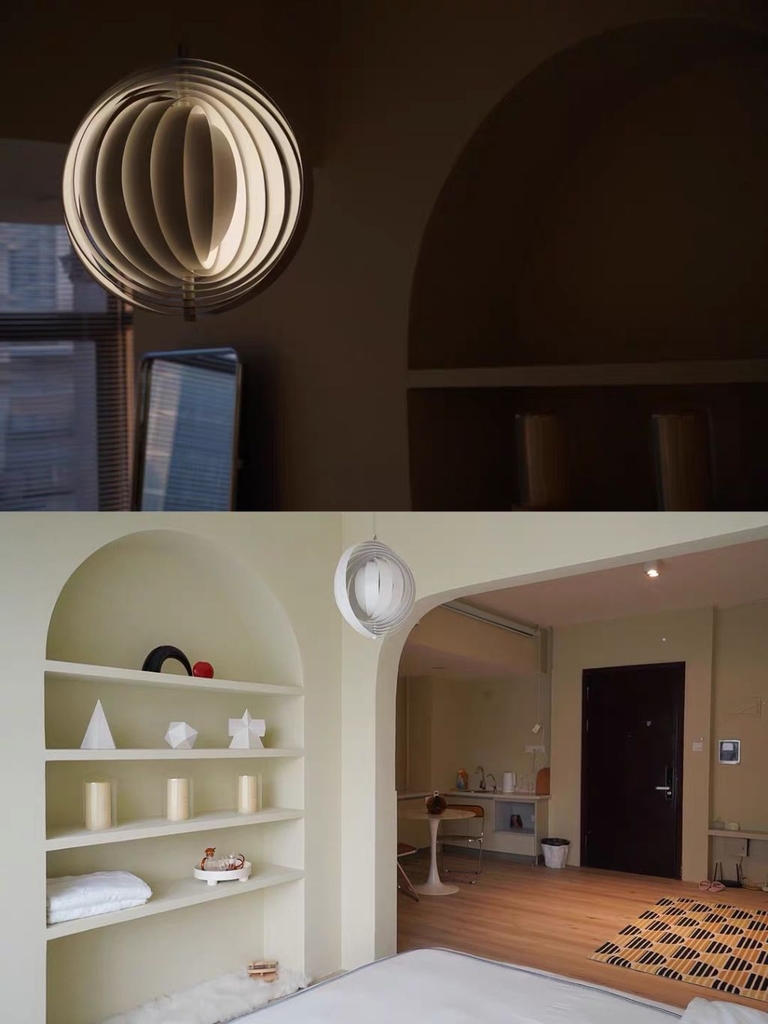 Đèn thả trần Verpan moon, có thể chỉnh dáng 360 độ