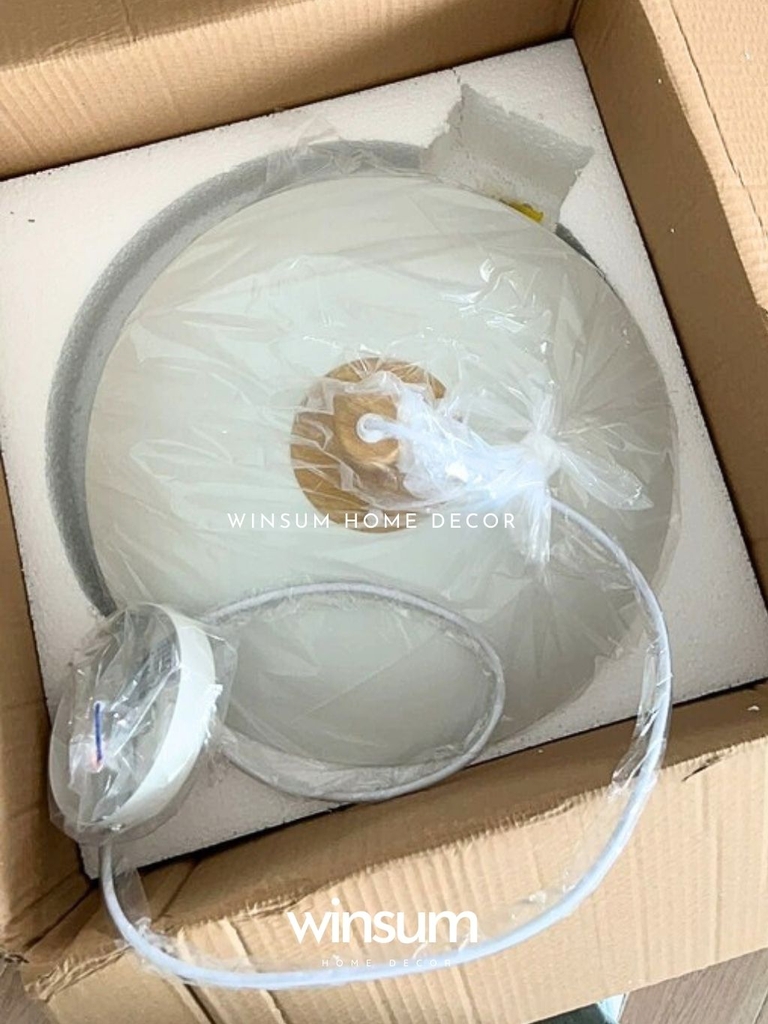 Đèn thả trần PH5 phối vân gỗ phong cách Bắc Âu
