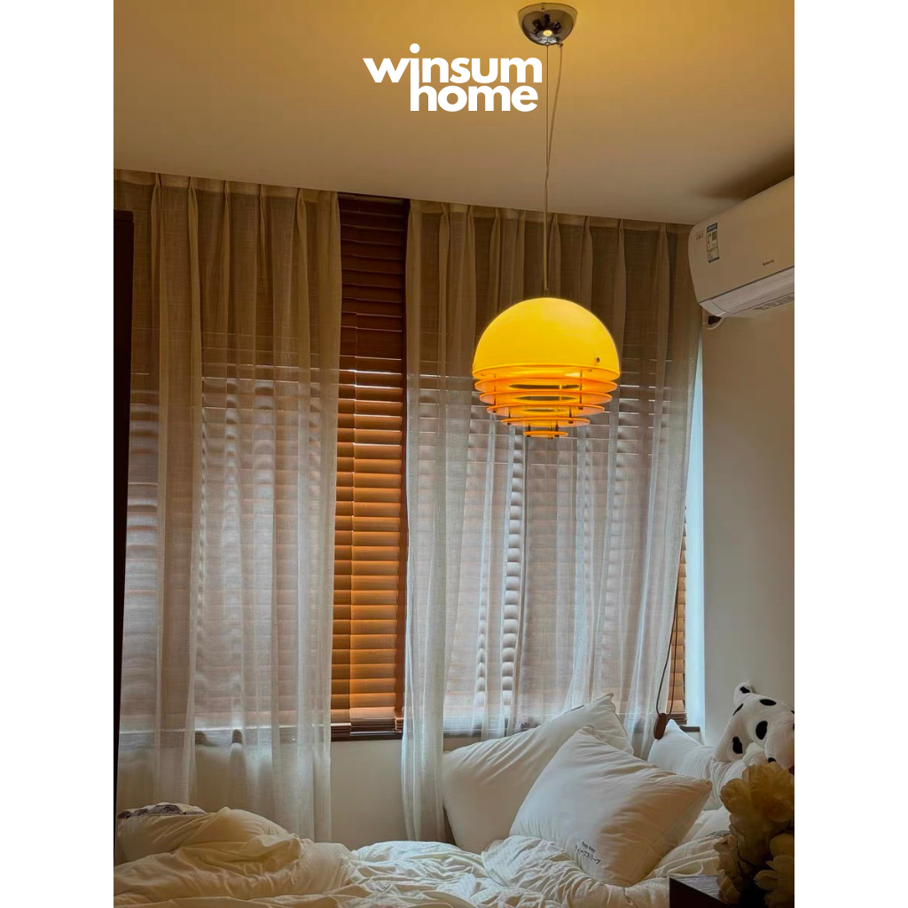 Đèn thả trần sunset hiệu ứng mặt trời lặn trang trí nhà cửa