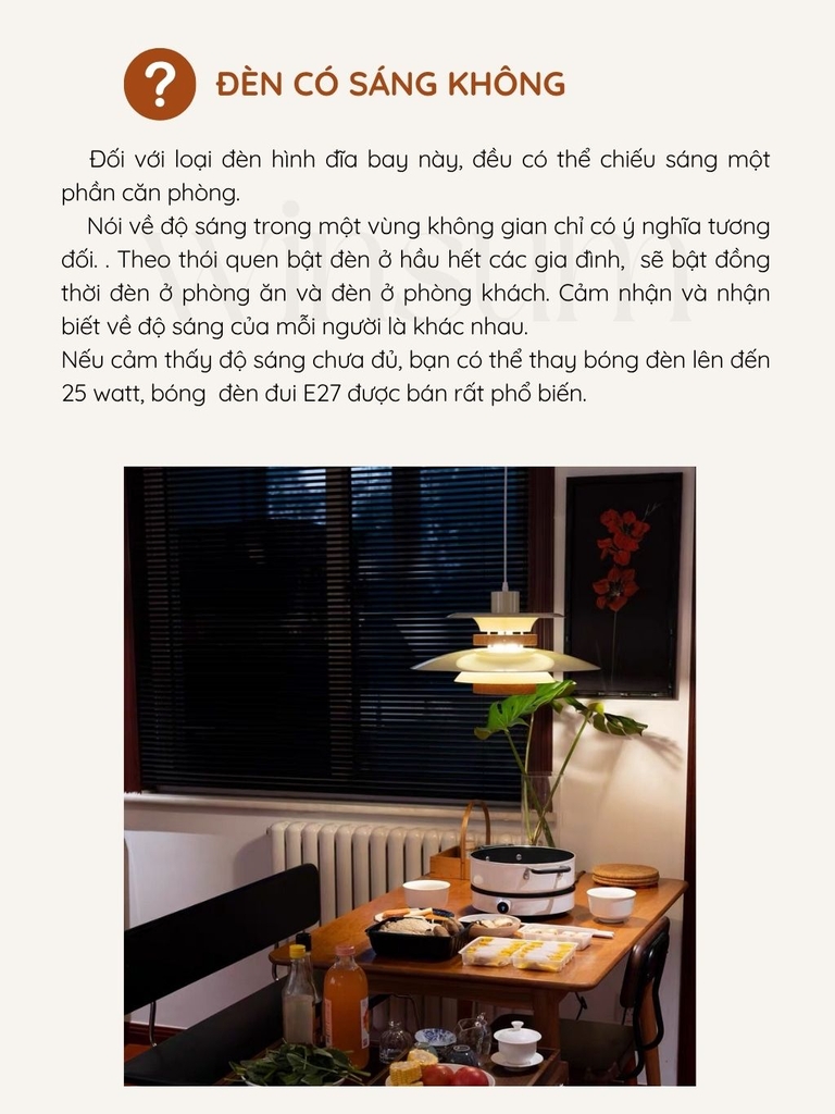 Đèn thả trần PH5 màu be -  DPA01
