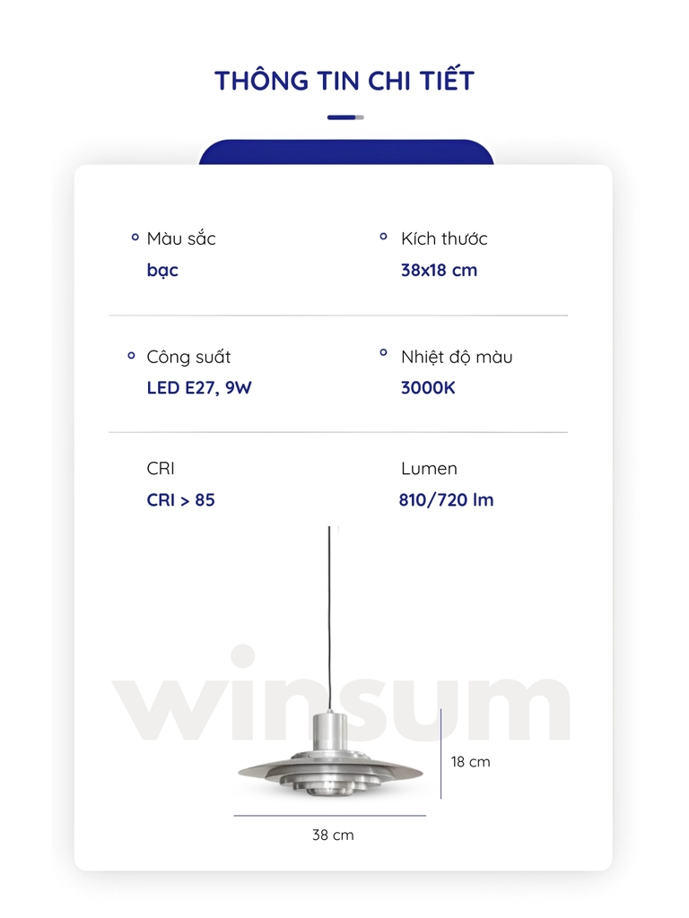 Đèn thả  UFO