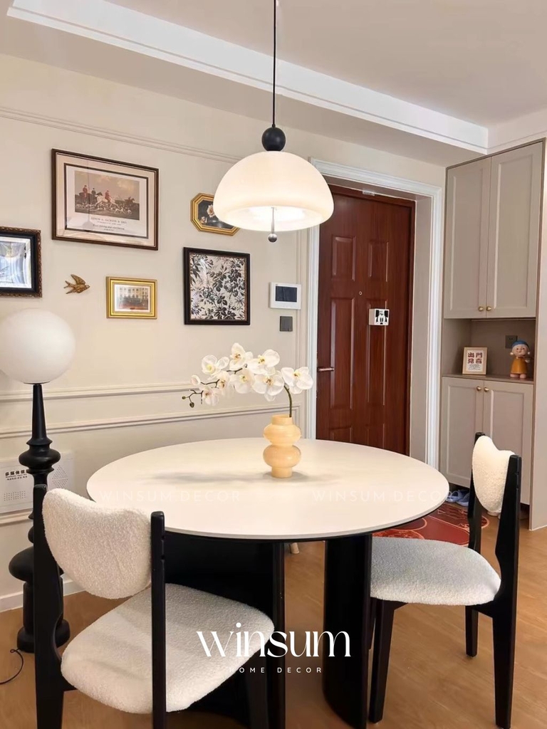 Đèn thả trần Wabi-Sabi thủy tinh hình chuông gió trang trí cửa hàng, quán cafe - DPB02