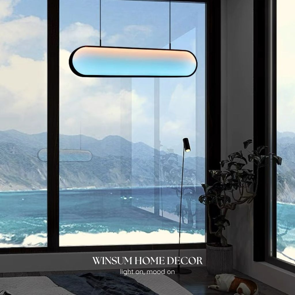 Đèn hoàng hôn SUNSET LIGHT, đèn thả trần trang trí nhà, cửa tiệm phong cách hiện đại