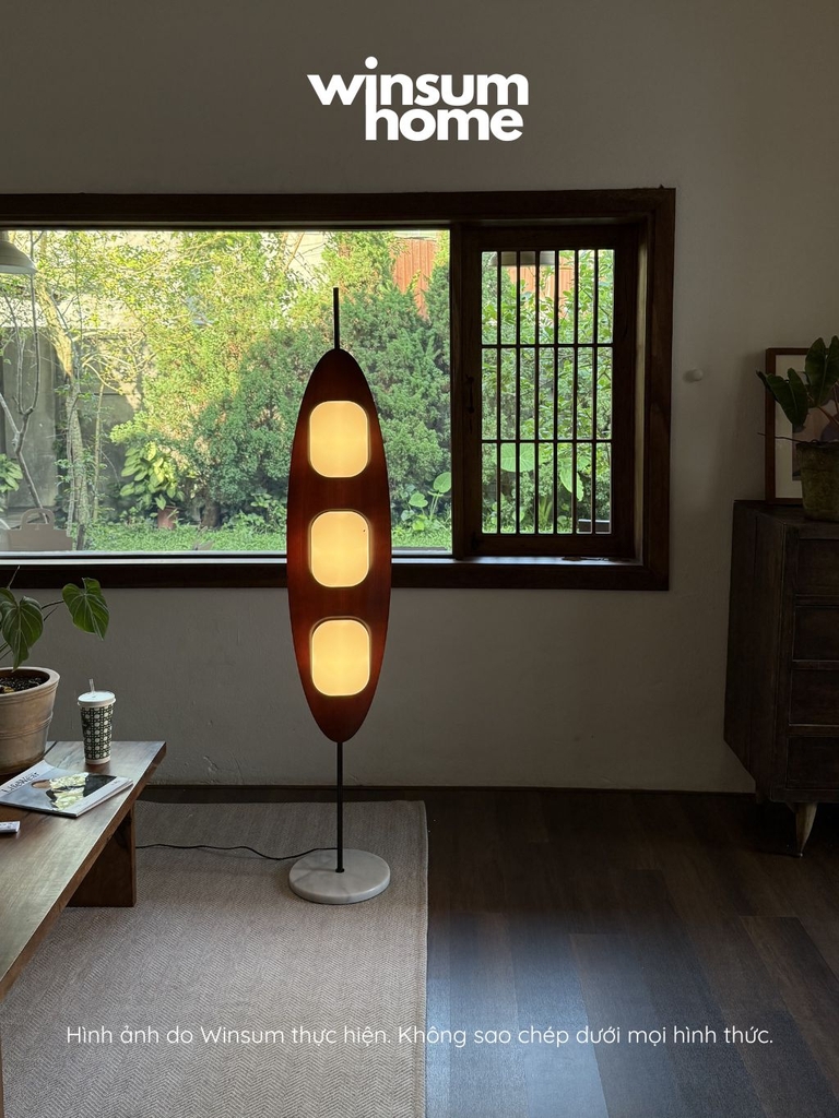 Đèn sàn Surfboard trang trí nhà kiểu cổ điển, điều chỉnh ánh sáng bằng remote - DSA01