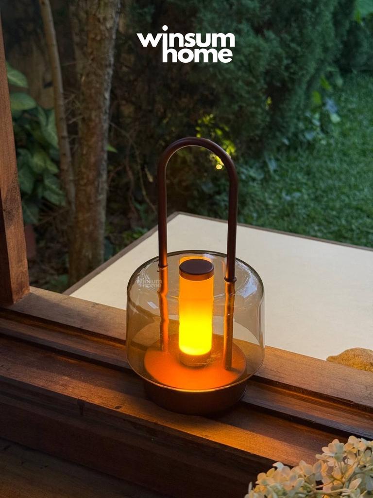 Đèn bàn thủy tinh không dây