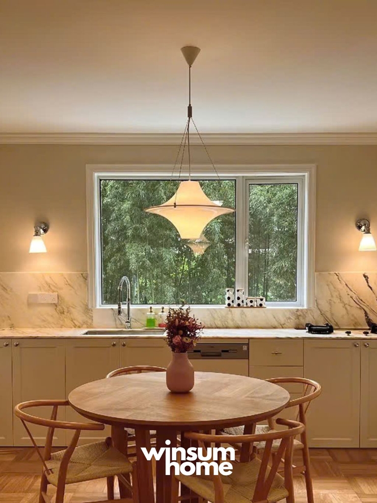 Đèn thả trần LOKKI chao acrylic phong cách trung cổ, trang trí nhà, cửa hàng DPB07